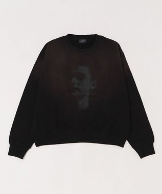 WEGO フェードプリントプルオーバー ブラック