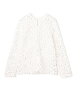 UNFILO L 【前後着用可能】ラッセルレース 2WAYプルオーバー オフ