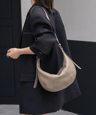 style code 【Lyrss/リルス】牛革　クロスボディバッグ グレー