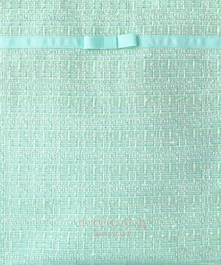 TOCCA 【キャンセル分販売！】【A4サイズ対応】COLOR OF GLORY CUSTOMIZED BAG カスタマイズ トートバッグ グリーンツイード×細リボン