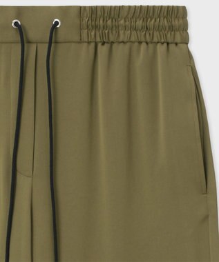 Paul Smith サテン ストレートパンツ カーキ