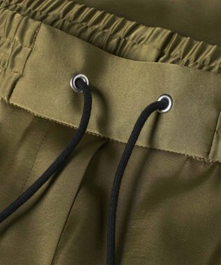 Paul Smith サテン ストレートパンツ カーキ