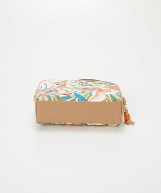 TOPKAPI 【TREASURE TOPKAPI】マイルドサテン スカーフ柄 ショルダーバッグ キャメル