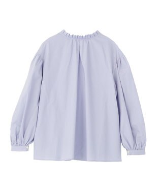 Green Parks ２ｗａｙフリルハイネックブラウス Sax