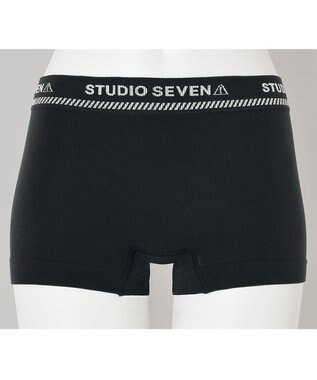 WACOAL MEN レディース <STUDIO SEVEN>コラボ 【PANTS HOLIC】 ショーツ ボーイレングス ワンサイズ(S-LL) 立体成型 適度なフィット感 下着 GT8777 /ブロス ブラック