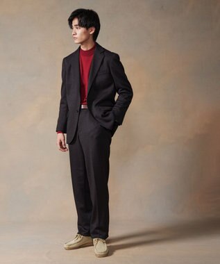 J.PRESS MEN モックネック ニット レッド系