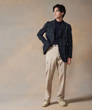 J.PRESS MEN モックネック ニット ネイビー系