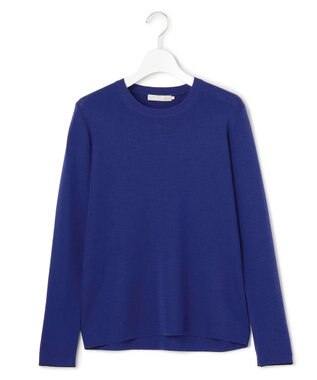 ICB 【洗える】 エクストラファインメリノ クルーネックプルオーバー ロイヤルブルー系