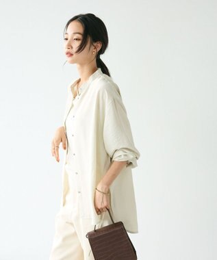 CRAFT STANDARD BOUTIQUE レーヨントロミサイドリボンチュニック Ivory