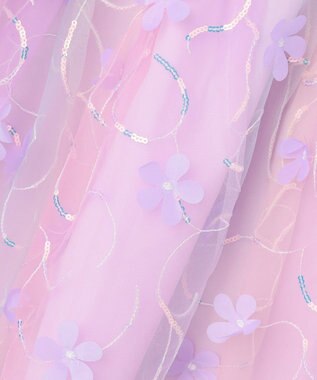 ANY KIDS フラワーチュール ドッキングワンピース レインボー