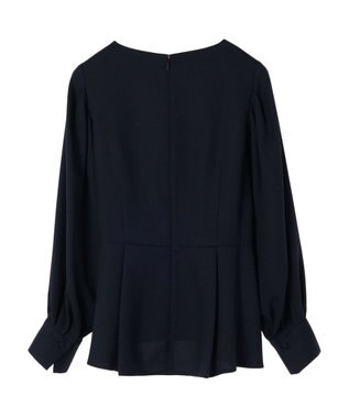 Green Parks ｅｆ－ｄｅ　ペプラムブラウス Dark Navy