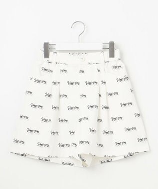 23区GOLF 着用動画あり【辻梨恵プロ着用】ロゴプリントショートパンツ ホワイト系5