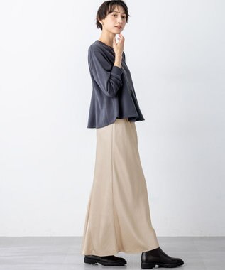 23区 【SLOW/一部店舗限定】好評につき追加生産！ハイゲージテリー スウェット デザイン カットソー グレー系