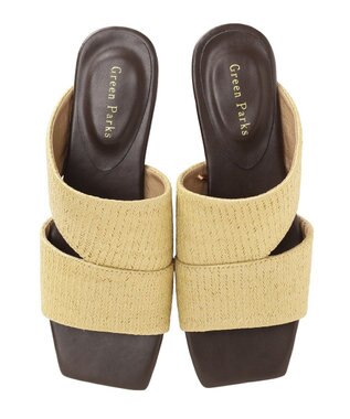 Green Parks サイドオープンサマーミュール Beige