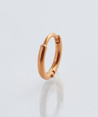 Phoebe 【金属アレルギー対応】ミニフープピアス(片耳)/サージカルステンレス ローズゴールド ローズゴールド