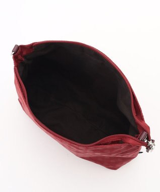 Y'SACCS ドットジャガードポーチ付きトートバッグ ワイン