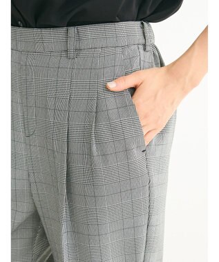 Green Parks きれいシルエットパンツ（テーパード／柄） Check