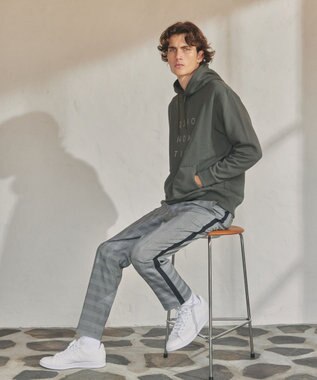 23区GOLF 【23Fondation/MEN】グレンチェック パンツ ブラック系3