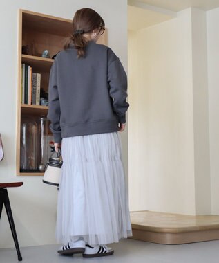 AMERICAN HOLIC モックネック裏起毛プルオーバー Charcoal Gray