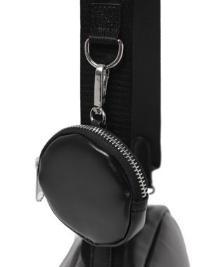 WEGO サークルポーチ付きスクエアショルダー ブラック