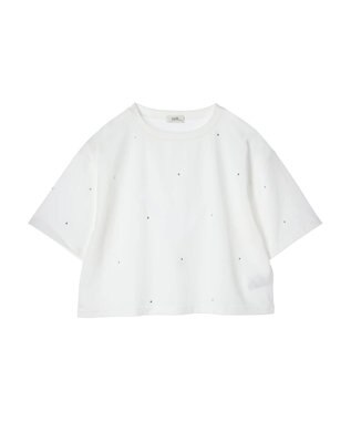 earth music&ecology キラキララインストーンプルオーバー Ivory