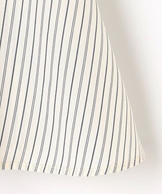 組曲 リヨセルシャーティングペプラム ブラウス ベージュストライプ系1