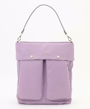 LA BAGAGERIE ダブルフロントポケット2WAYビッグショルダー ライトパープル