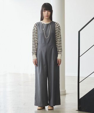 J.PRESS YORK STREET 【WOMEN】レトロボーダードルマン Tシャツ ベージュ系1