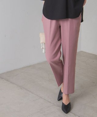 WEGO テーパードスラックスパンツ ピンク