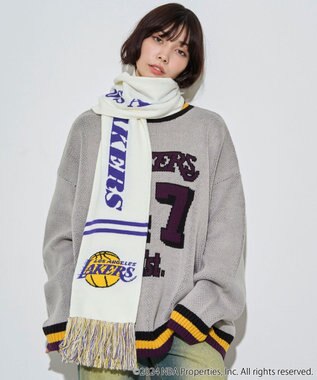 WEGO 【ユニセックス着用ITEM】別注NBA　マフラータオル オフホワイト