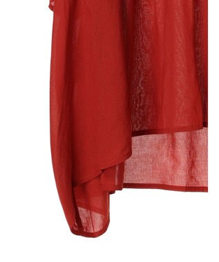 CRAFT STANDARD BOUTIQUE ウ゛ィンテージボイルティアード切替ブラウス Red