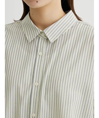 Green Parks ゆったり衿つきシャツ Stripe