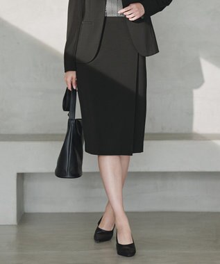  【新色追加・防シワ・速乾・洗える】Fied ラップ風スカート