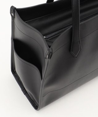 Y'SACCS リサイクルレザー　バインダーA4トートバッグ ブラック