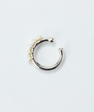 Phoebe 【金属アレルギー対応】パールフローイヤーカフ　シルバー/ニッケルフリー シルバー