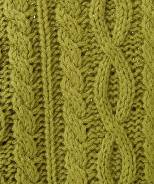 Green Parks 変形ケーブルニットプルオーバー Green