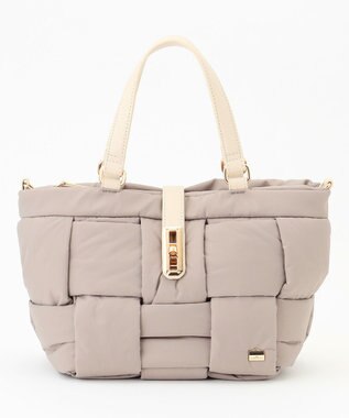 LA BAGAGERIE パデットブロック2WAYミニトート グレージュ