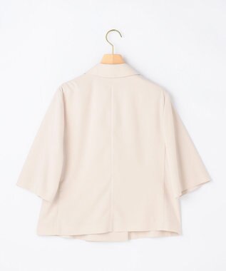 組曲 【先行予約】スムースクロス 6分袖ジャケット アイボリー系