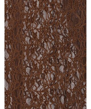 Te chichi 起毛レースシャツ ブラウン