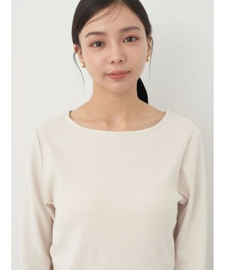 earth music&ecology 細リブＴＥＥ Off White