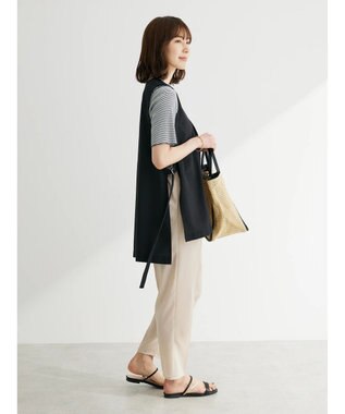 Green Parks 接触冷感　テーパードパンツ Light Beige