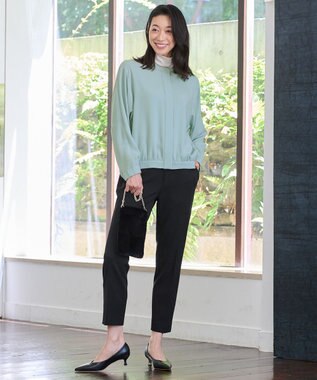 自由区 【WEB限定カラーあり・撥水加工】TRギャバテーパード パンツ (WEB限定)ブラック系