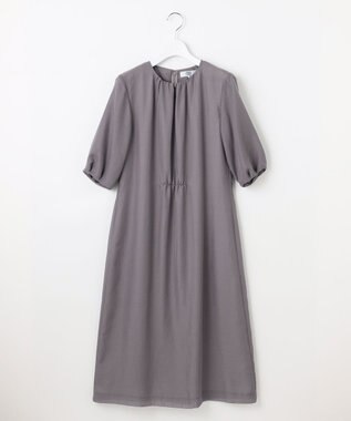 J.PRESS LADIES 【洗える】ブライトスパンボイル ワンピース グレージュ系