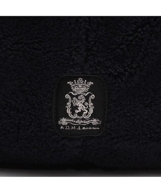 A.D.M.J. 【もこもこ】オスカー/コード刺しゅうキューブトート34cm(Dカン＋) PITCH BLACK