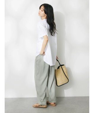 CRAFT STANDARD BOUTIQUE レーヨンワイドパンツ Sax