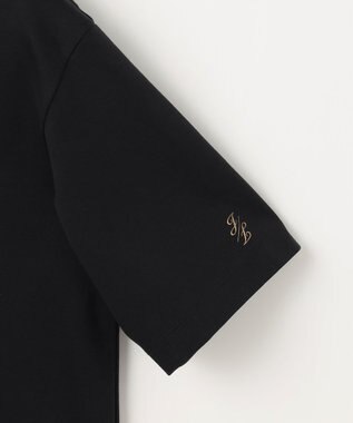 自由区 L 【洗える】グラフィックロゴ Tシャツ ブラック×ゴールド