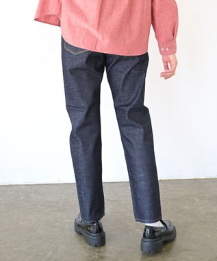caqu modern tapered 腰回りユッタリ テーパードシルエットデニム re.birth
