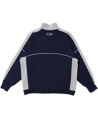 WEGO 【ユニセックス着用ITEM/MLサイズ展開】パイピングトラックジャケット ネイビー