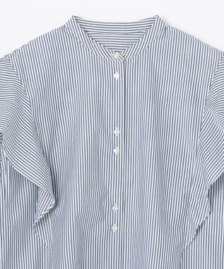 ANY 【UVカット/吸水速乾/抗菌防臭】エニィファンクション 袖フレアブラウス ブルーロンスト