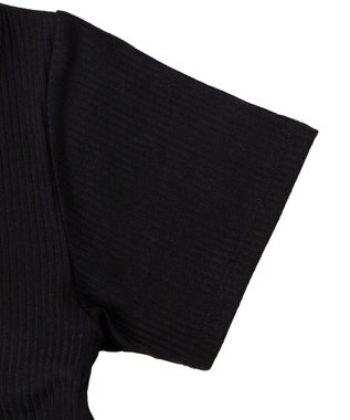 WEGO レイヤードレースアップトップス ブラック